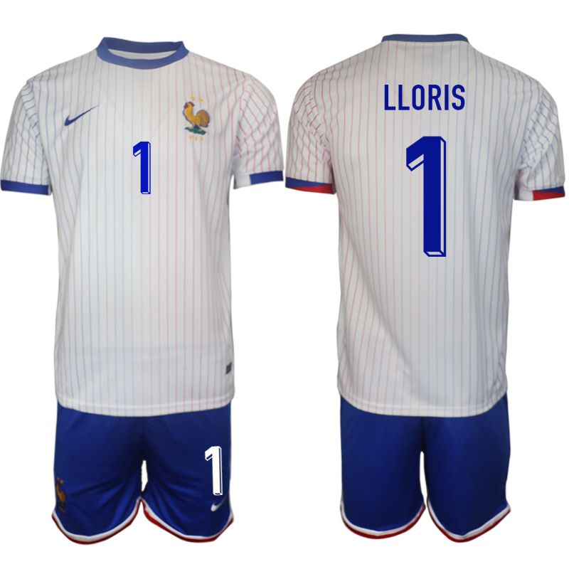 Men 2024-2025 Season France away White 1 Soccer Jersey